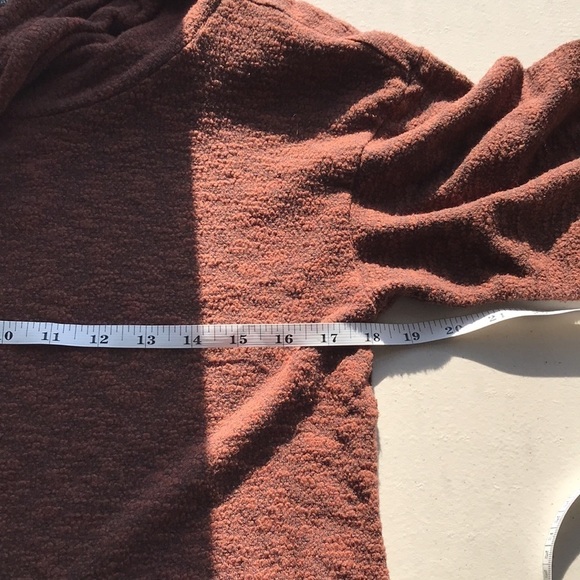 PRANA Women's Frieda Top long sleeve turtleneck oversized XS brown - Picture 8 of 10